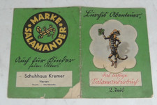 Lurchis Abenteuer Salamander Werbeheft 2 Teil von 1951 erste Nachkriegsausgabe