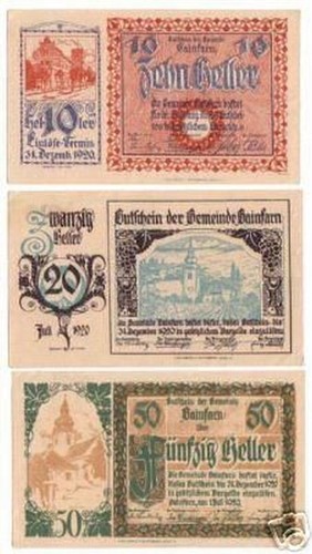 Banknoten notgeld der - 3,
