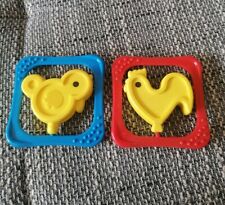 DDR Babyrassel Beißring Rassel Spielzeug Kücken Ente Kleinkind Greifling Baby