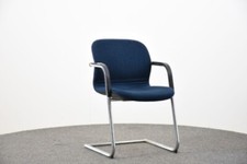 Wilkhahn Freischwinger, Stoffbezug blau, gebraucht