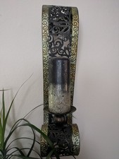 Wandkerzenhalter Schwarz Gold