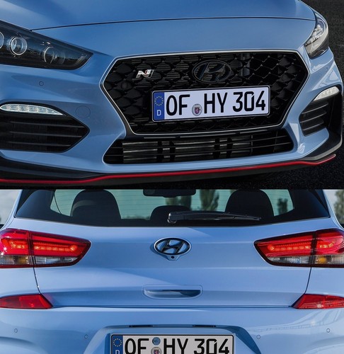 Hyundai embleme schwarz set - embleme,