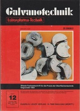 GALVANOTECHNIK. Band 76 -