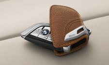 Original BMW Schlüsseletui Leder Sattelbraun für BMW G und F Modelle 
