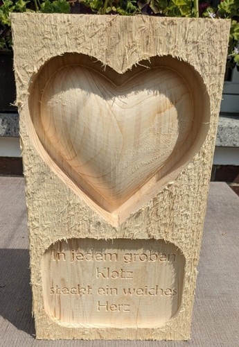 Holzstele grober klotz - grober,
