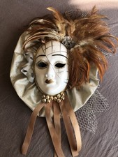 Original venezianische Maske Wandmaske Dekomaske Venedig Maske  28x38 Cm