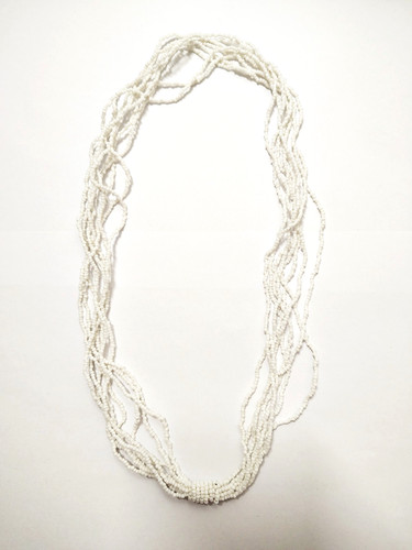 Damen halskette weiss - halskette, weiß-