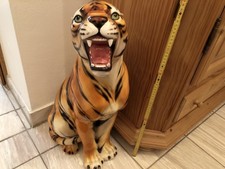 Großer Tiger aus Porzellan ca. 63 cm
