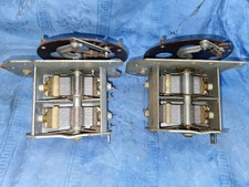 zwei 2-fach Drehkondensator 540p Kugellager Seilrad SABA #02