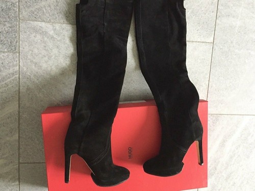 Echt leder overknees von hugo - echt,