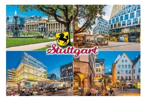 Stuttgart magnet foto souvenir - stuttgart,