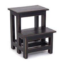 TRITTLEITER "STEP" | 46x37x37cm (HxBxT), Recyclingholz | Tritthocker Holz 