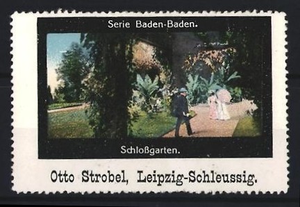 Reklamemarke baden - baden-baden,, otto
