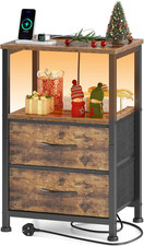 Nachttisch mit Ladestation LED