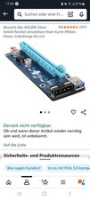 KOLINK PCI-E 1x auf 16 x Powered Riser Karte Mining-Kit 60 cm Molex Zurc-006 rot