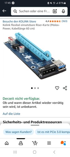 Kolink pci auf 16 - auf,