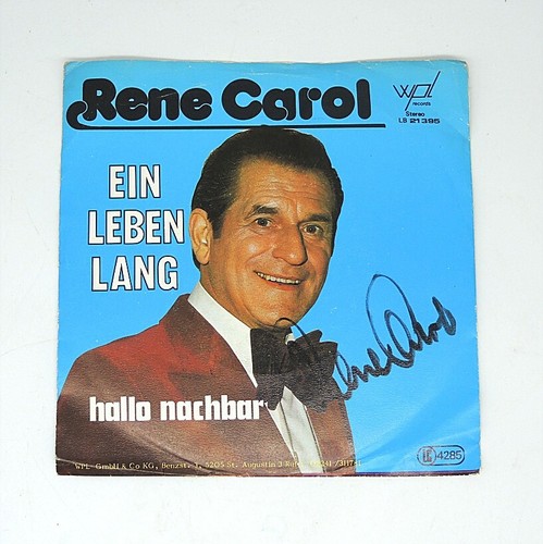 Original autogramm rene carol - original,
