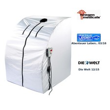 Portable Infrarot-Sauna V2 mit 2 Keramik-Heizern, Klapp-Sitz, 1.600 W