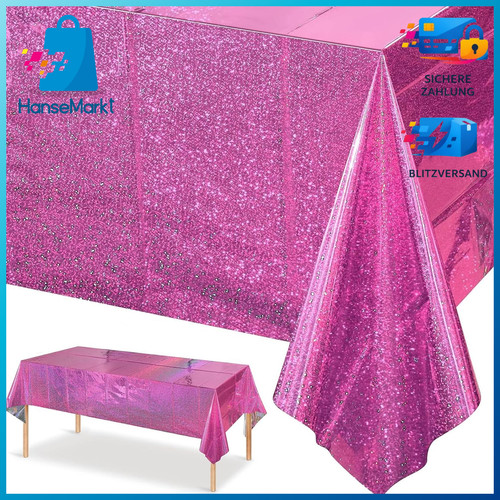 Tischdecke einweg glitzer - tischdecke,
