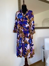 Saint Tropez Skandi Kleid Tunika EcoVero Öko Blumen Volant Zara Blogger Gr M Neu