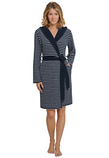 SCHIESSER Damen Bademantel leicht Morgenmantel 80% CO S M L XL XXL 3XL 4XL Reise
