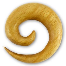 Holz Spirale Ohr Piercing expander dehn schnecke dehnungssichel tunnel plug horn