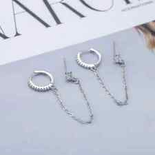 Ohrring zwei Ohrlöcher Kette