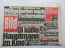 Bild Zeitung vom 28.03.1989