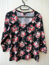 amisu bunt gemustertes 3/4 Arm