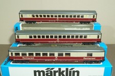 Märklin 2x 4296, 4297 - 3 TEE / IC-Wagen DB rot/beige OVP - 25G07