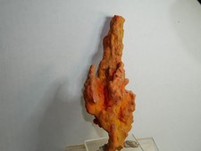 Realgar, Pararealgar Stalaktit, 13x5cm, Jiepaiyu Mine,Shimen Deposit,Hunan,China