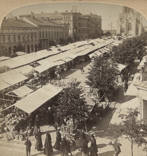 Vintage stereo foto 1902 - stereo,