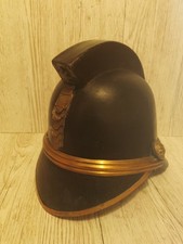 VINTAGE LEDER FEUERWEHRHELM