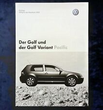 VW Golf und Golf Variant Pacific, Preisliste v. 02.06.2003  Modelljahr 2004