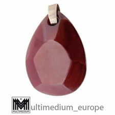 Großer Art Deco Anhänger Bakelit Silber 30er cherry bakelite pendant silver