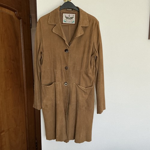 Damen velourledermantel von - damen,