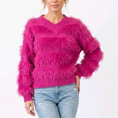 Damen kuschelpullover neck - damen, v-neck