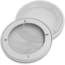 1 Paar DIN-100 Lautsprecher-Universalabdeckung Abdeckung Gitter weiß