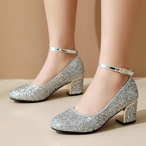 Eur damen glitzer pumps - 39,