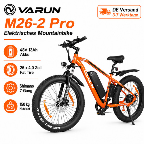 Varun m26 pro mtb 26x4 - varun, e-mtb