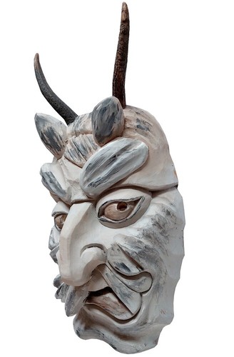 Fasnachtsmaske mit hörner - fasnachtsmaske,