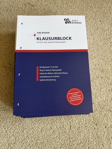 Jura intensiv klausurenblöcke - intensiv,