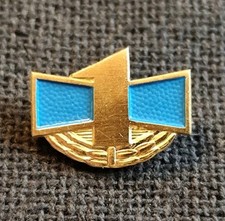 Abzeichen DDR: Die goldene Eins im Straßenverkehr, blau mit Ehrenkranz, JP FDJ 