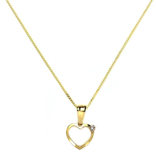 375 gold herz - 375, mit