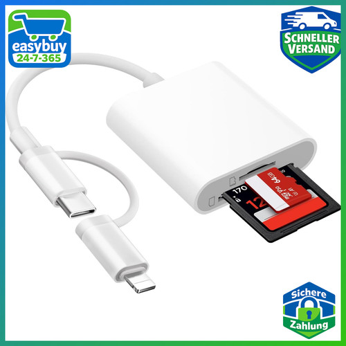 Kartenleser lightning usb - lightning, usb-c