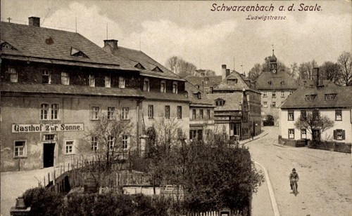Schwarzenbach der saale - ak,
