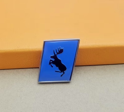 Blauer tänzelnder elch - blauer,