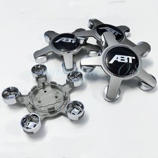 4x 135mm Auto Alufelge Wheel Cap Nabenkappen Nabendeckel Radkappen Für Audi ABT