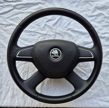 Skoda Lederlenkrad Neuwertig 5E0880201 5J0419091N Octavia Fabia Rapid Roomster