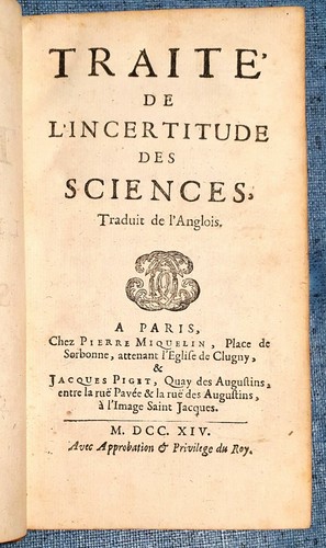1714 traité incertitude - 1714, l'incertitude